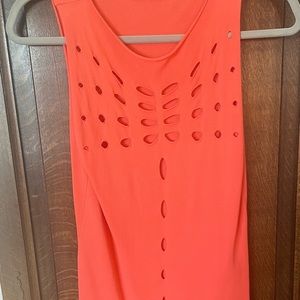 Tangerine Italian made (angelo marani) summer top.